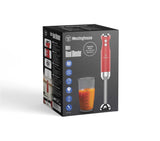 Westinghouse Retro Hand Blender Red With Beaker