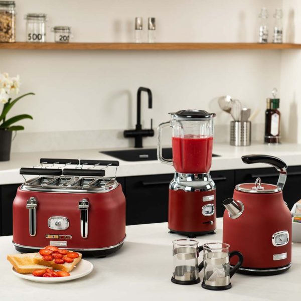 Westinghouse Retro 4 Slice Toaster Red