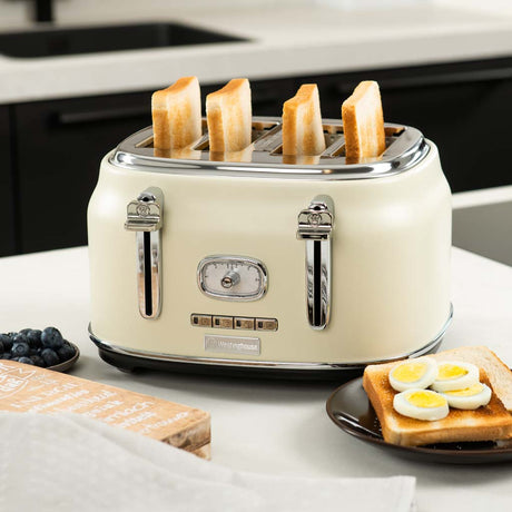 Westinghouse Retro 4 Slice Toaster White