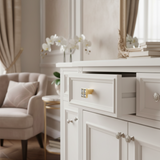 Furniture Knob Crystal Gold 