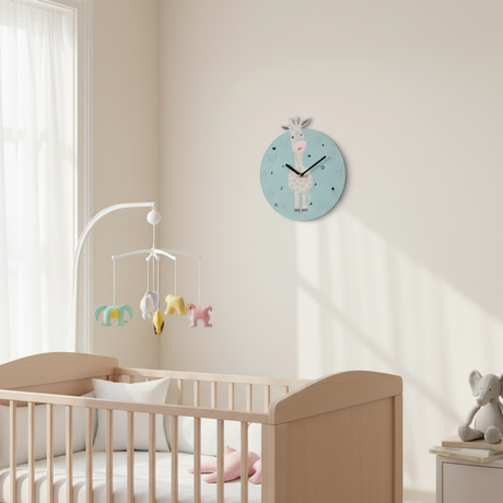 Wall Clock MDF Animal Design 26cm