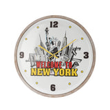 Wall Clock Metal MDF 64cm