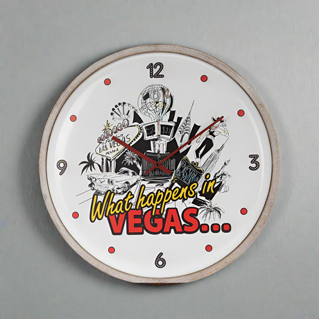 Wall Clock Metal MDF 64cm