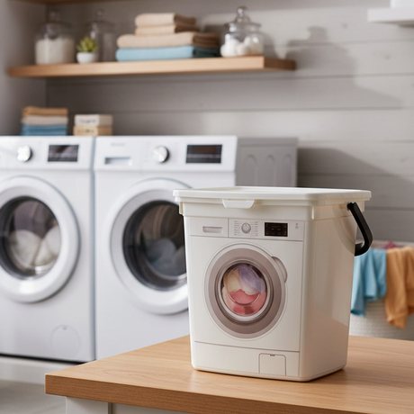 Washing Powder Storage Box with Lid