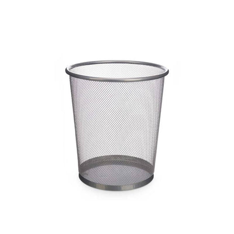 Waste Bin Grid 24cm Silver