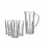 Water Serving Jug 1L With Glass 250ml (Set of 6)