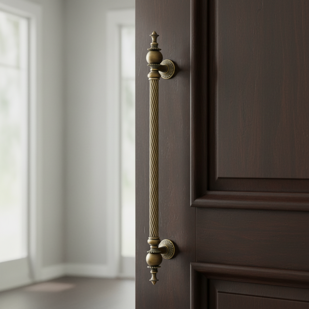 Antique Brass Pull Handle Sectroo (Made in Italy)