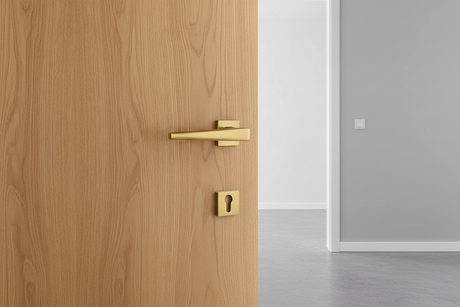 Brass Handle on Rose Portofino AB (Made in Italy)