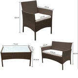 Garden Furniture Set Black