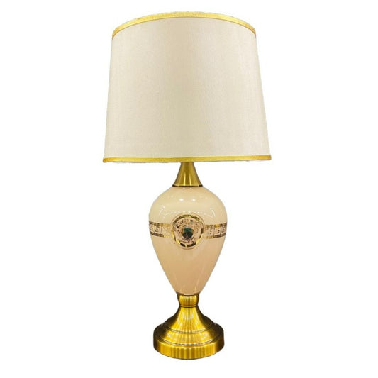 Versace Style Beige Table Lamp