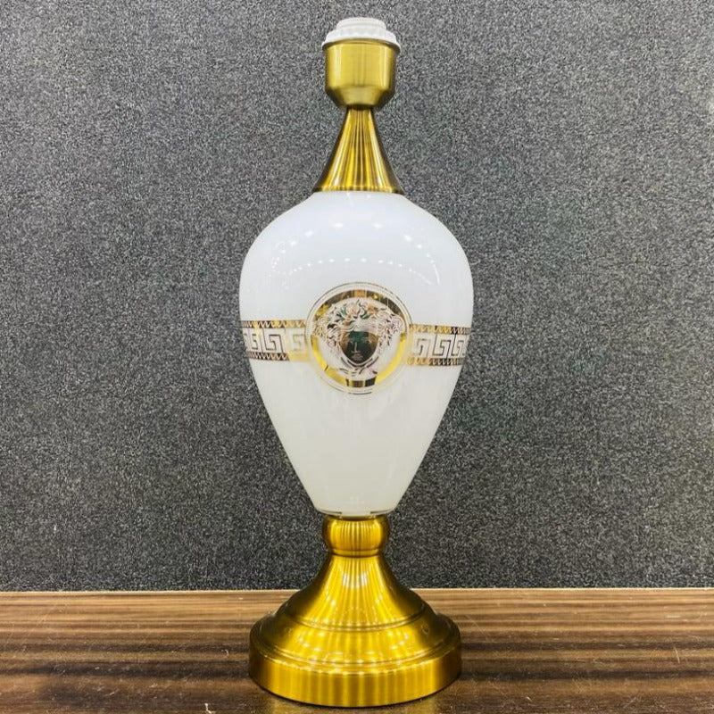 Versace Style White Table Lamp