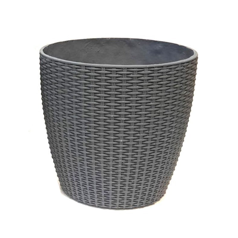 Fibre Planter Grey Small by JB Saeed Studio | Buy Flower Pots Online in ...
