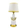 Antique White Marble Table Lamp