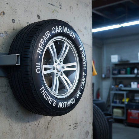 Decorative Tyre Wall Hanging