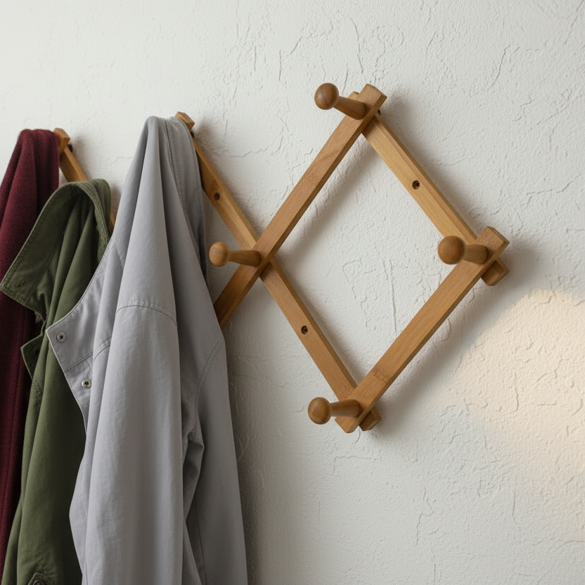 Foldable Wooden Hooks