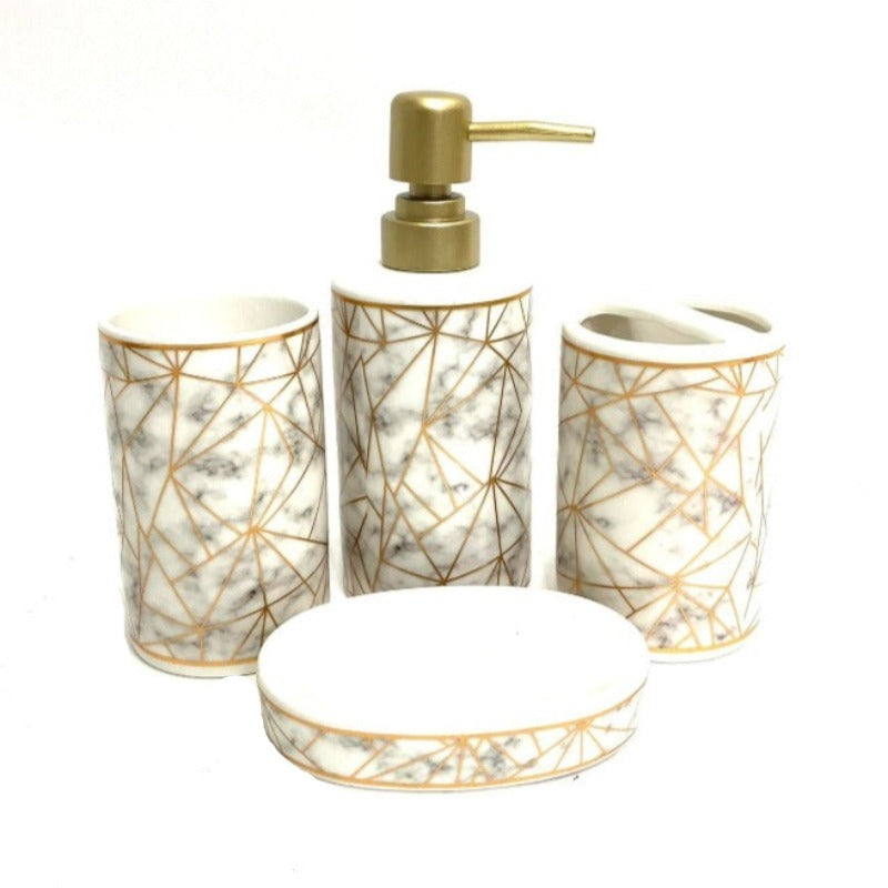 White Marble Bathroom Set by JB Saeed Studio Buy Bathroom Sets Online