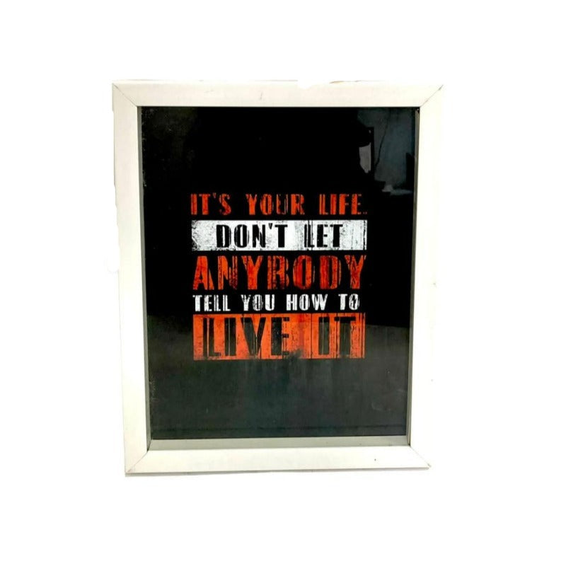 One's Life Wall Frame