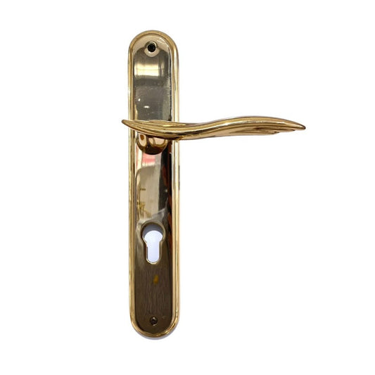 Handle On Plate Fly Polished Gold