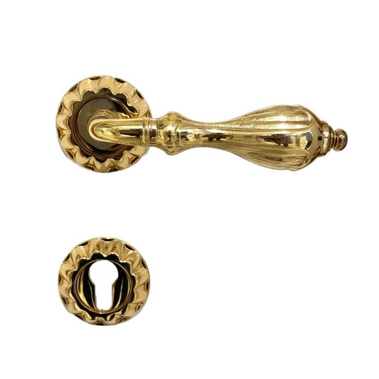 Lever Handle Ducale On Rose Gold 24KT