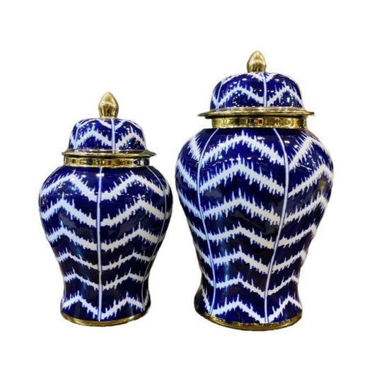  Blue Bliss Ceramic Vase (Set of 2)