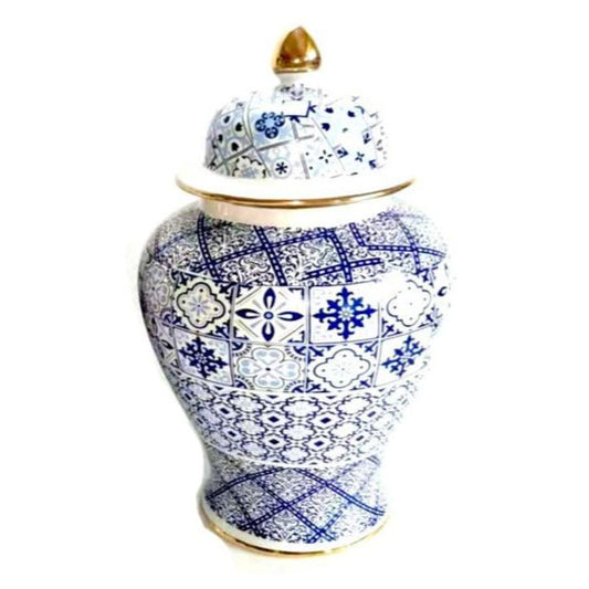 Blue & White Ceramic Vase