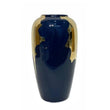 Blue/Gold Ceramic Vase Large