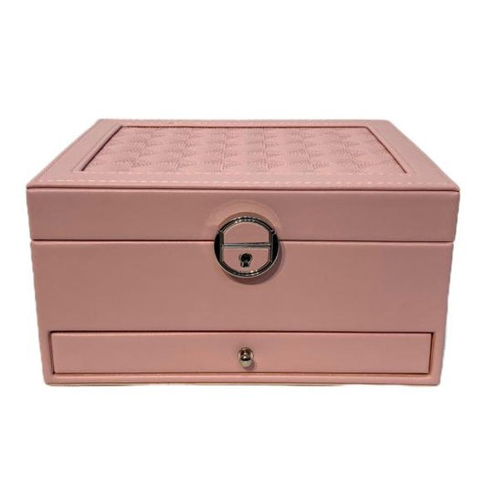 Jewelry Box With Drawer Pink