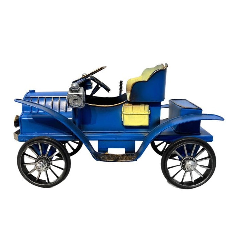 Decorative Antique British Car Blue