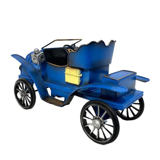 Decorative Antique British Car Blue
