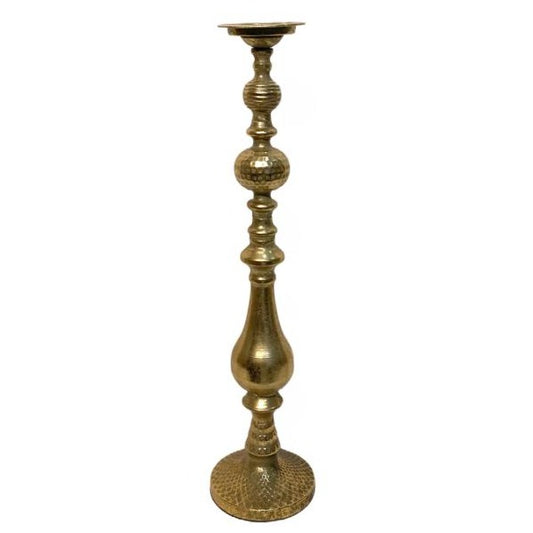 Antique Brass Candle Holder Large