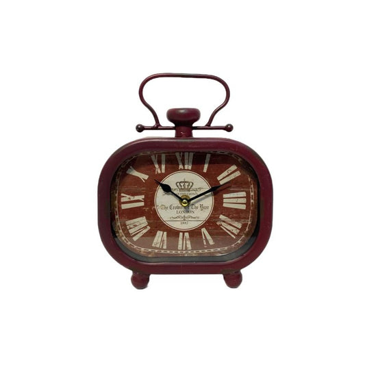 Table Clock Red