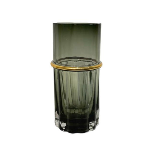 Glass Candle Holder & Vase Small