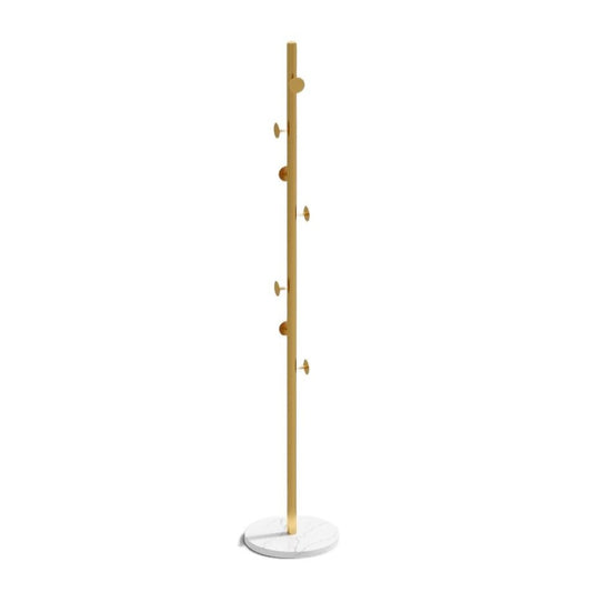 Coat Hanger Gold With White Marble Base