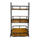 Metal & Wood Storage Rack