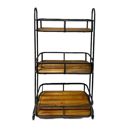 Metal & Wood Storage Rack 