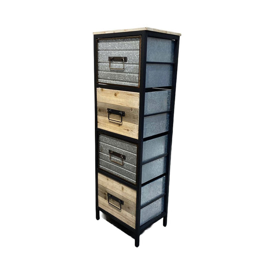 Metal & Wood Storage Rack 