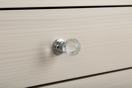 Crystal Polish Chrome Knob Small