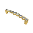 Furniture Handle 128mm Gold Crystalized