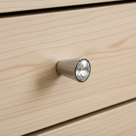 Drawer Knob Chrome Crystallized