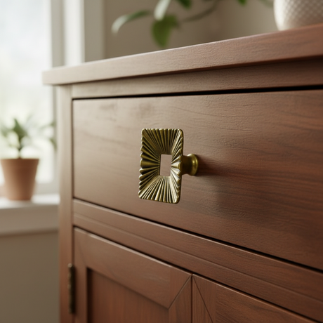Furniture Knob Square Antique Bronze