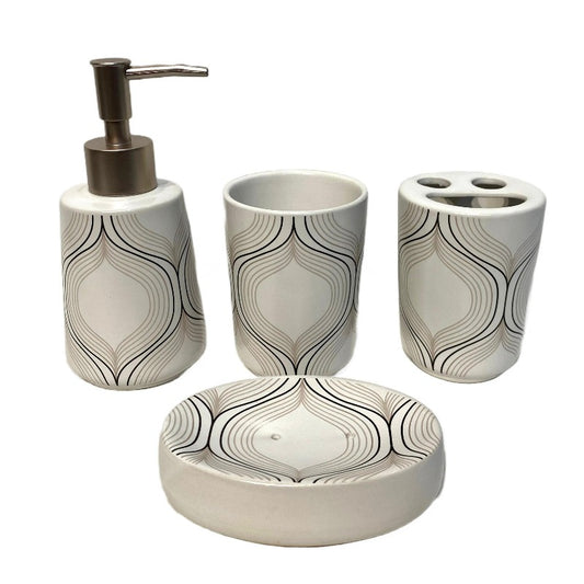 Bathroom Set Cream (Set of 4Pcs)