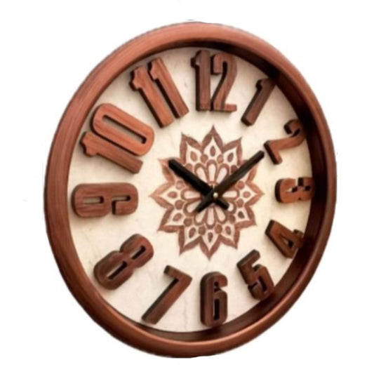 Heritage Wall Clock Sunset 3D Copper