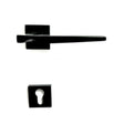 Lever Handle on Rose Vertigo Black