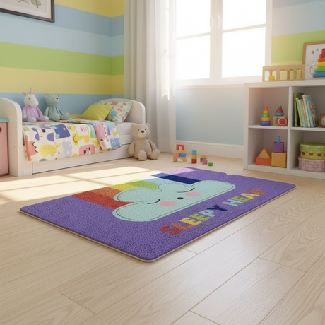 Anti-Slip Door Mat Sleepy Head