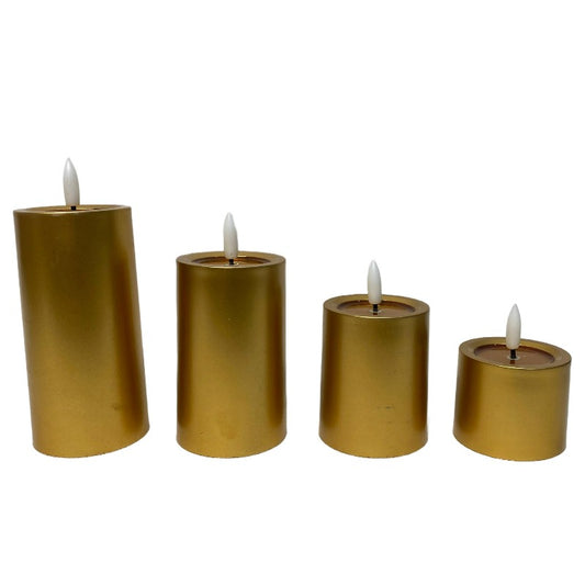 LED Candle Light Golden (Set of 4)