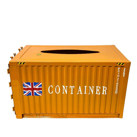 Container Tissue Box Orange