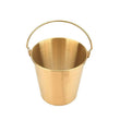 Stainless Steel French Fries Bucket Gold 1.1L