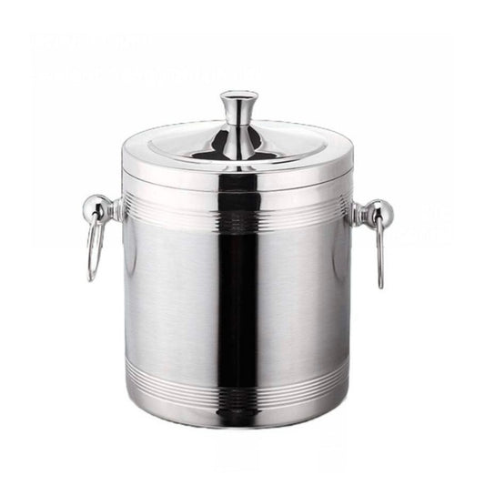 Ice Bucket With Lid 2L Stainless Steel