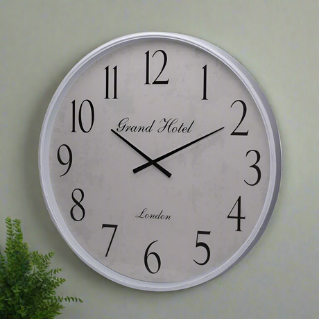 Wall Clock White Rim 76cm