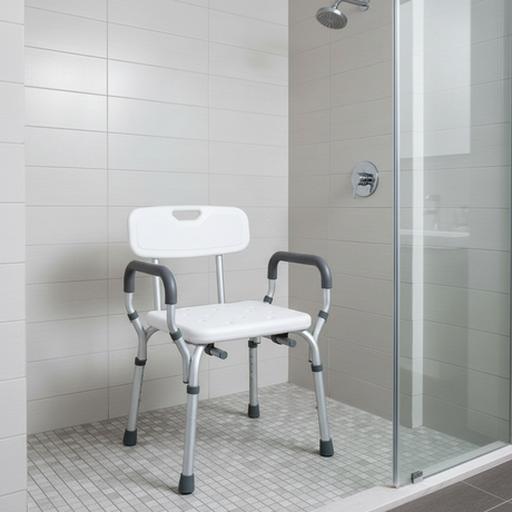 Bathroom Chair With High Back (Made in Taiwan)